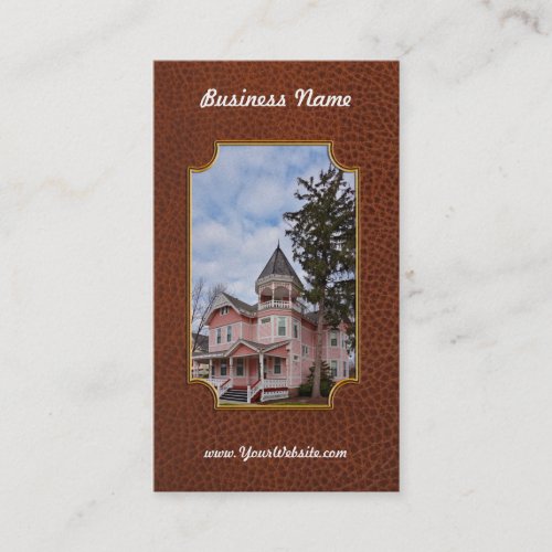 House - Victorian - Flemington, NJ - The Pink Lady Business Card Templates