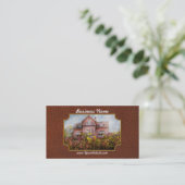 House - Victorian - Summer Cottage  Business Card (Standing Front)
