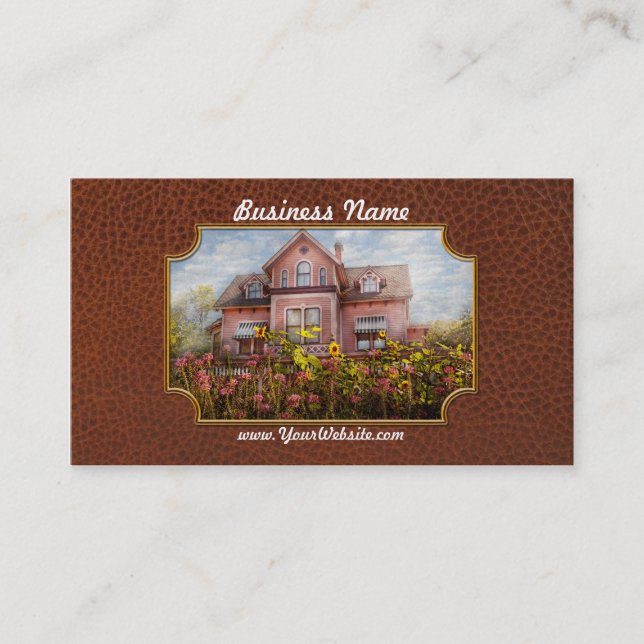 House - Victorian - Summer Cottage  Business Card (Front)