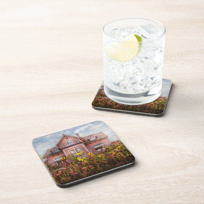 House   Victorian   Summer Cottage  Drink Coaster