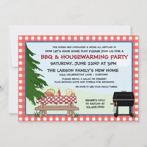 House Warming Barbecue Invitations