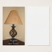 House Warming Message Card (Front & Back)