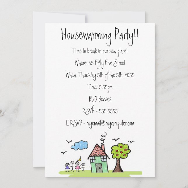 House Warming Moving Party Invite Invitation (Front)