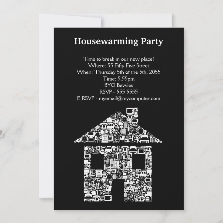 House Warming Moving Party Invite Invitation | Zazzle