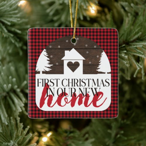 House Warming New Home Christmas 2023 Ceramic Ornament