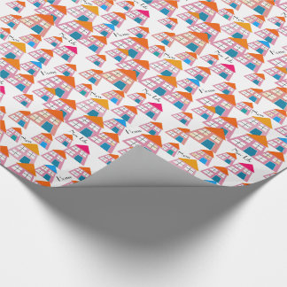 HOUSE WARMING,  NEW HOUSE, MOVING HOME WRAPPING PAPER