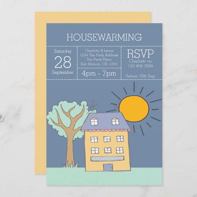 House Warming Party Invitation (Front/Back)