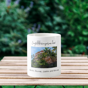 House warming photo names white coffee mug