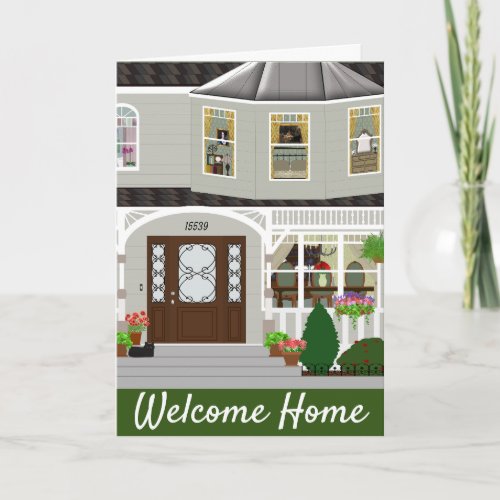House Warming Victorian Home Card