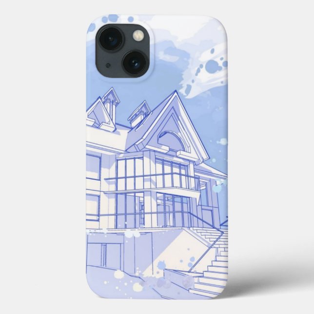 house: watercolor draw Case-Mate iPhone case (Back)