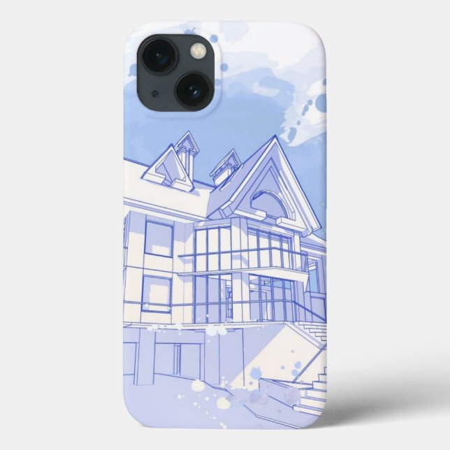 house: watercolor draw Case-Mate iPhone case (Back)