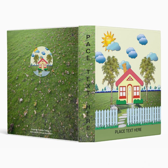 House with Picket Fence Binder (Background)