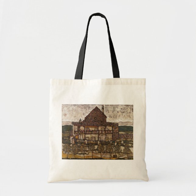 House with Shingle Roof by Egon Schiele Tote Bag (Front)