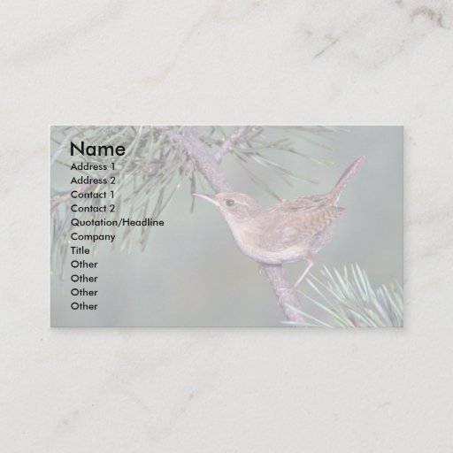 Customizable House Wren Business Card Templates