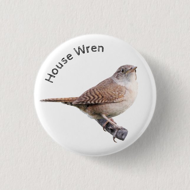 House Wren Button (Front)