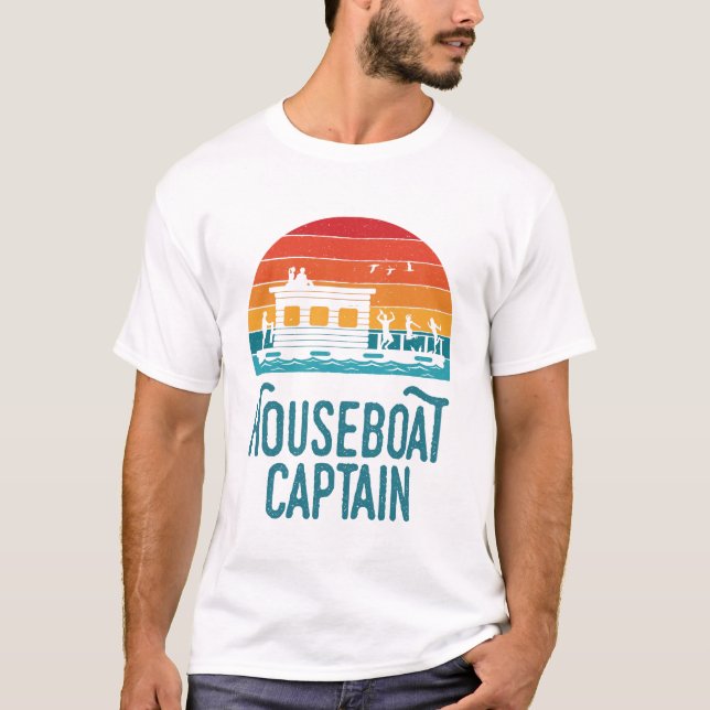 Houseboat Captain T-Shirt (Front)