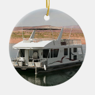 Houseboat, Lake Powell, Arizona, USA 5 Ceramic Ornament