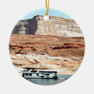 Houseboat, Lake Powell, Arizona, USA 7 Ceramic Ornament
