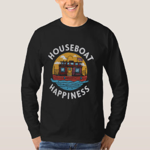 Houseboat Owner Lake Life Anchor House Boat Boatin T-Shirt