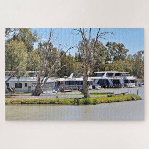 Houseboats, Murray River, Australia Jigsaw Puzzle
