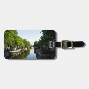Houseboats on Prinsengracht Canal Amsterdam Luggage Tag