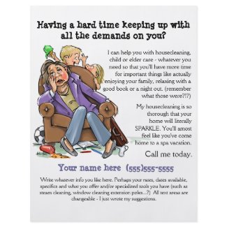 Housecleaning flyer (fully customizable)