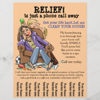 Housecleaning promo flyer (fully customizable)