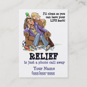 Housecleaning service business card