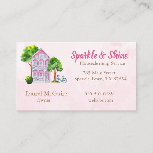 Housecleaning Service Business Card