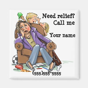 Housecleaning service reminder magnet custom