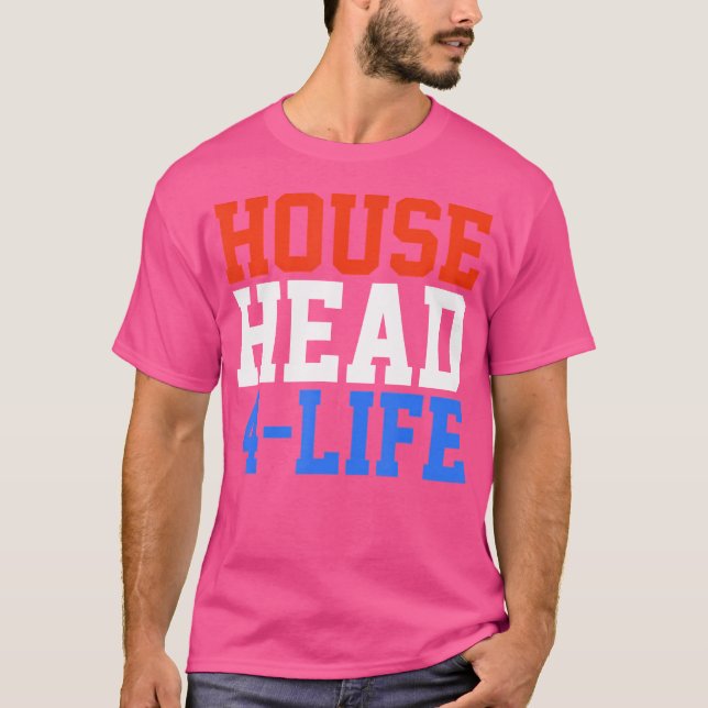 Househead 4 Life House Music Edm Dj T-Shirt (Front)