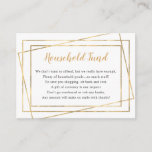 Household Fund bridal shower or wedding Enclosure Card<br><div class="desc">Economical pack of household or honeymoon fund request cards perfect to enclose with bridal shower invitations as well as wedding invitations.  The background color can be changed by clicking "customize".  Please feel free to contact the designer for special requests at info@lemontreecards.com</div>