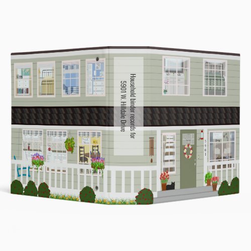 Household Records Farmhouse 3 Ring Binder