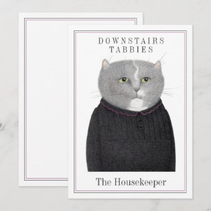 HOUSEKEEPER CAT 5x7 Flat Card + Text