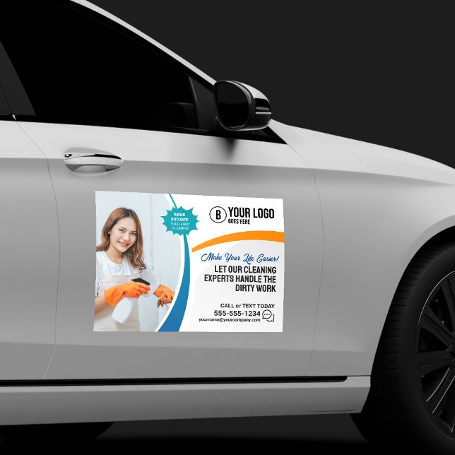 Housekeeper House Office Cleaning Maid Service Car Magnet (Creator Uploaded)