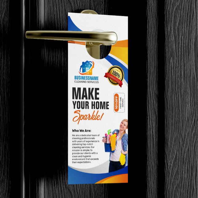 Housekeeper House Office Cleaning Maid Service Door Hanger (Creator Uploaded)