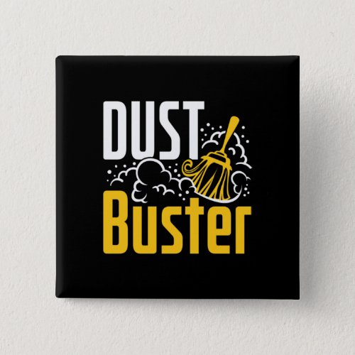 Housekeeper Housekeeping Cleaning Lady Dust Buster Button