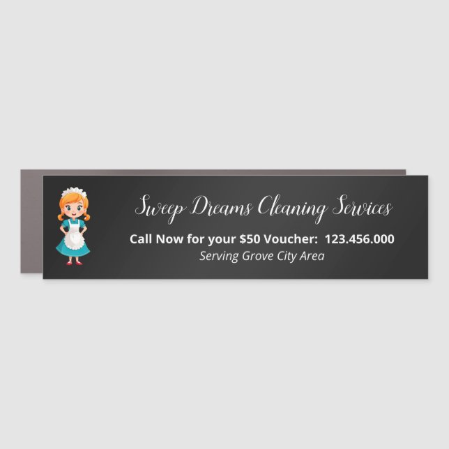 Housekeeper Housemaid Car Magnet (Front)