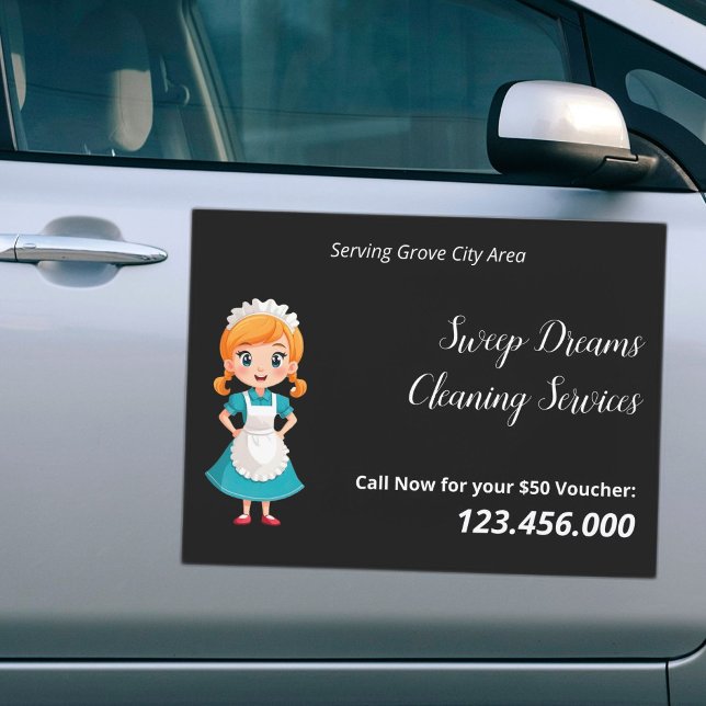 Housekeeper Housemaid Car Magnet (Housekeeper Car Magnet)