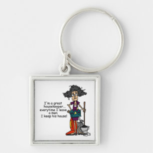 Housekeeper Humor Keychain
