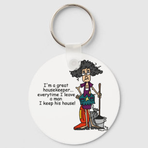 Housekeeper Humor Keychain