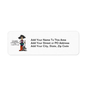 Housekeeper Humor Label