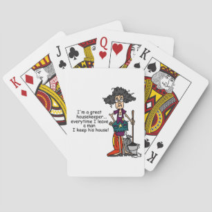 Housekeeper Humor Poker Cards