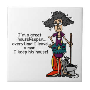Housekeeper Humor Tile