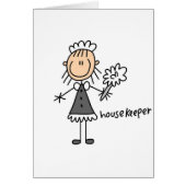 Housekeeper Stick Figure Card (Front)