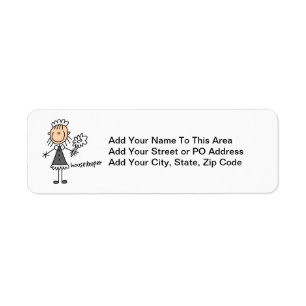 Housekeeper Stick Figure Label