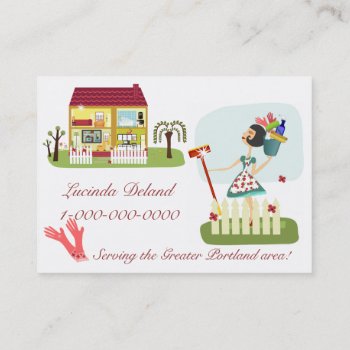 Housekeeping Business Business Card by PeppersPolishMafia at Zazzle