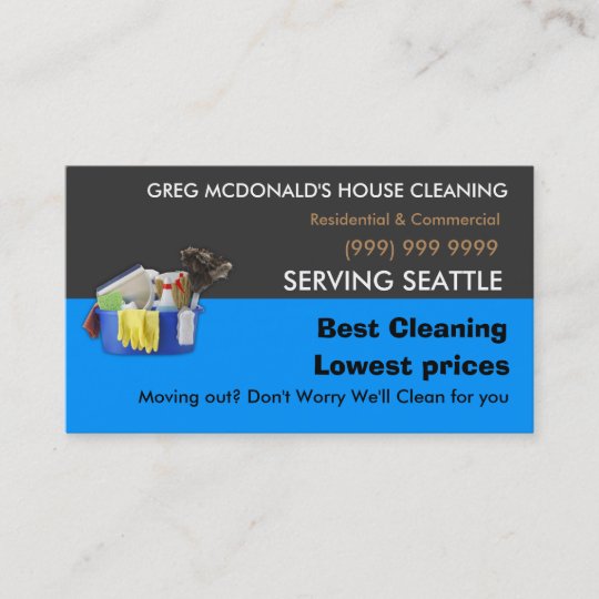 Housekeeping business card | Zazzle.com