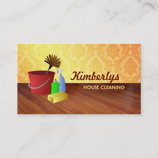 Customizable Housekeeping business cards