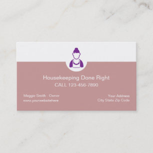 Housekeeping Business Cards
